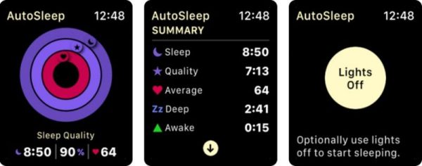 Những ứng dụng tốt nhất cho Apple Watch, bạn không thể bỏ qua 15 AutoSleep sẽ tự động ghi lại quy trình và chất lượng giấc ngủ mà không cần đeo đồng hồ